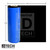 Blue wrapped resin ink ribbon roll in black with measurements.
