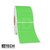Fluorescent Green Blank Thermal Transfer Label at an angle.
