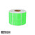 Fluorescent Green Blank Direct Thermal Label at an angle.