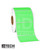 Fluorescent Green Thermal Transfer Label at an angle.