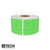 Fluorescent Green Blank Thermal Transfer Label at an angle.