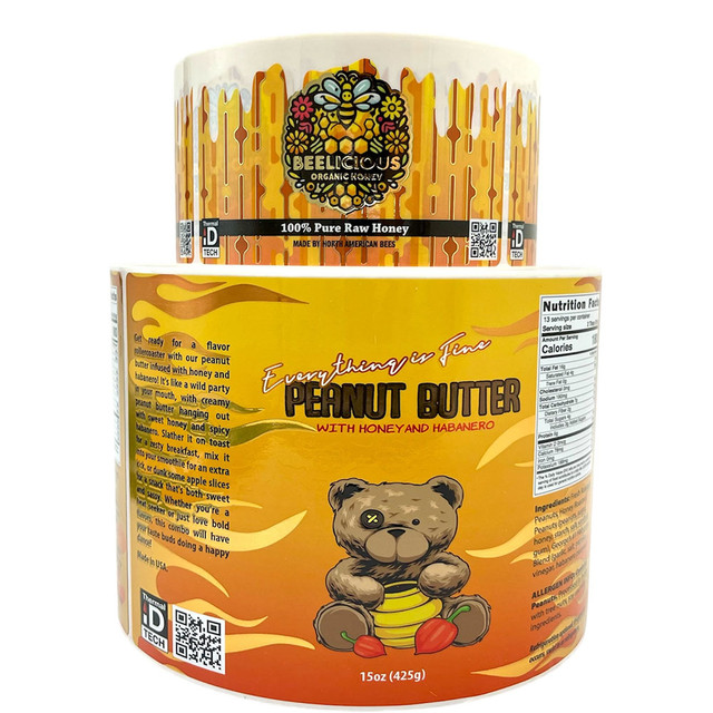 Custom Gold Foil Labels