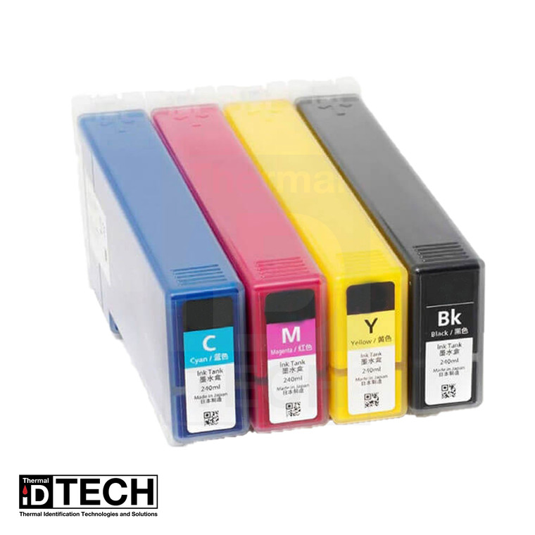 Swift Color SLC-4000P Printer Pigment Ink Cartridges - 4 Color Pack (Cyan, Magenta, Yellow, Black) refills