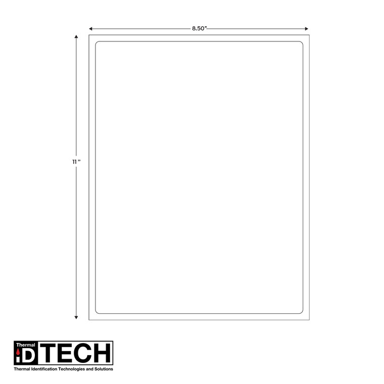 Laser Printable Sign, 8.5" x 11" (Qty 100 Per Pack)