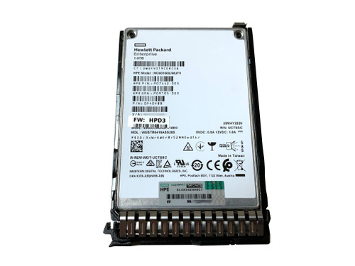 P09924-001 HPE 1.6TB SAS 12G MU SFF SC DS Solid State Drive for HPE ProLiant servers.