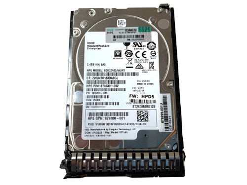 The 881507-001 is a HPE 2.4 Terabyte, SAS-12G hard drive for HPE ProLiant servers.