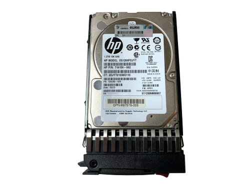 The 718291-001 is a HPE 1.2 Terabyte, 6G, 10k, SAS hard drive.