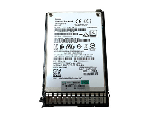 The P04533-B21 is a HPE 1.6 Terabyte, 12G transfer rate, SAS SSD.