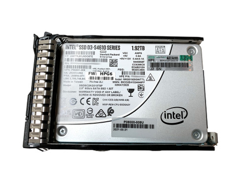 The P05986-B21 is a HPE 1.92 Terabyte, 6G, Mixed Use, Digitally Signed, SATA SSD.