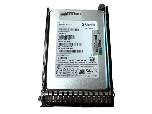 The P18438-B21 is a HPE 3.84 Terabyte, SATA 6G, mixed use, solid state drive.
