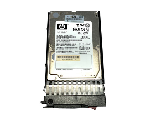 The 507125-B21 is a HPE 146 Gigabyte, 10k, SAS hard drive with tray.
