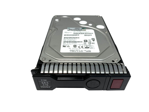 793669-B21 HPE 4TB 12G SAS 7.2K 3.5” 512e hard drive with tray.