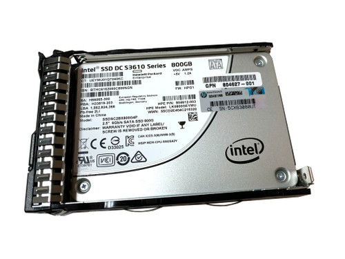 804625-B21 HPE 800GB SATA 6G MU SFF SC Solid State Drive