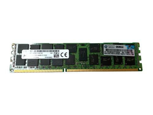 715274-001 HPE 16GB DDR3 1866MHZ PC3-14900R DRX4 Memory for HPE ProLiant servers.