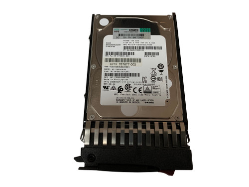 HPE J9F46A MSA hard drive that shows the front of the hard drive.