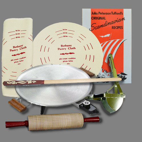 Lefse Starter Kit - Aluminum Grill