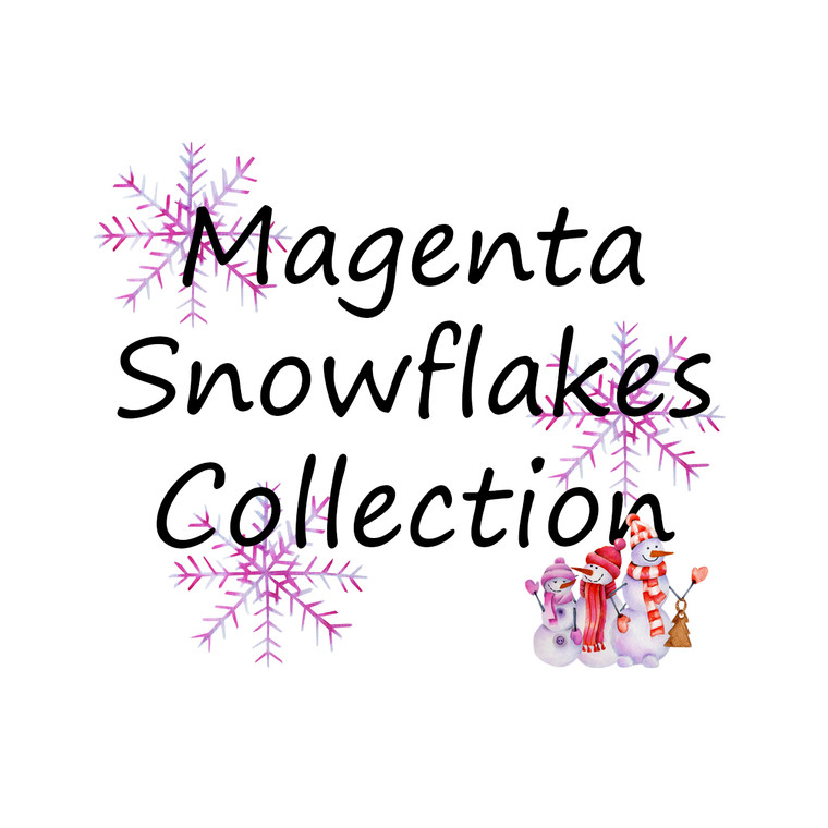 Magenta Snowflakes Collection