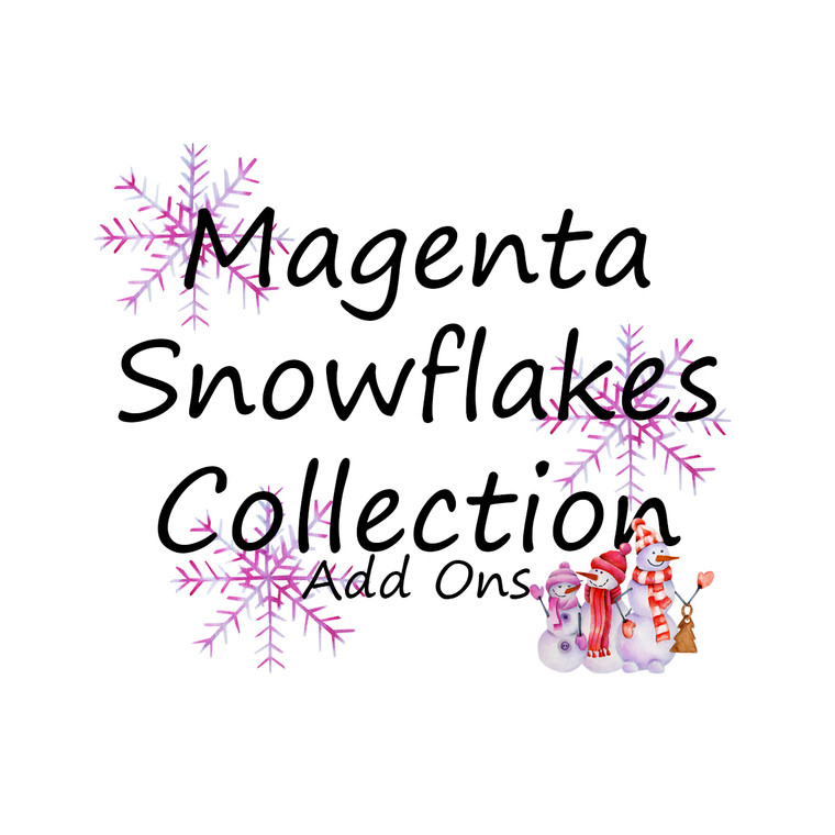 Magenta Snowflakes Collection Add Ons