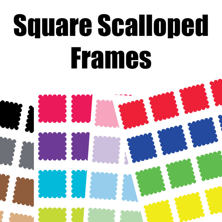 Square Scalloped Frames Collection