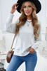 Gray Crew Neck Raglan Sleeve Sweatshirt