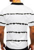 White Striped Buttoned Men's T-shirt