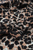 Leopard Print Puff Sleeve Knot Mini Dress
