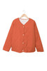 Orange Buttoned Double-sided Coat