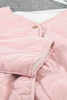 Pink Buttoned Double-sided Coat