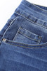 Blue Mid Waist Distressed Flared Jeans