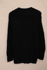 Black Wrap V Neck Sweater with Side Tie