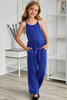 Blue Spaghetti Strap Wide Leg Girls Jumpsuit Blue Spaghetti Strap Wide Leg Girls Jumpsuit