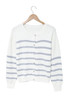 Striped Print Buttoned Sweater Cardigan Striped Print Buttoned Sweater Cardigan