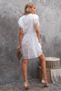 White Swiss Dot Layered Mini Dress White Swiss Dot Layered Mini Dress
