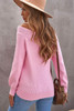 Pink Off The Shoulder Ribbed Knitted Sweater