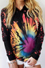 Reverse Tie Dye Rainbow Hoodie