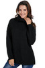 Black Cozy Long Sleeves Turtleneck Sweater