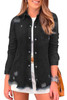 Black Ripped Denim Jacket Black Ripped Denim Jacket