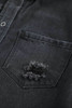 Black Ripped Denim Jacket Black Ripped Denim Jacket