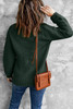 Dark Green Cozy Long Sleeves Turtleneck Sweater