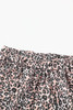 Long Sleeve Top and Leopard Print Pants Lounge Set