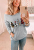 Plaid Christmas Tree Grey Sweatshirt