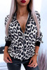 Leopard Zip up Jacket