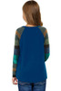 Blue Striped Color Block Girl’s Long Sleeve Top Blue Striped Color Block Girl’s Long Sleeve Top