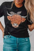 Cute Cattle Leopard O-Neck T-Shirt