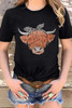 Cute Cattle Leopard O-Neck T-Shirt
