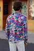 Pink Men's Buttons Long Sleeve Floral Print Shirt Pink Men's Buttons Long Sleeve Floral Print Shirt