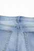 Distressed Holes Hollow-out Straight Jeans