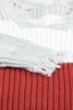Light Gray Colorblock Distressed Sweater Light Gray Colorblock Distressed Sweater