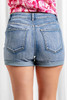 Distressed Folded Hot Denim Shorts Distressed Folded Hot Denim Shorts