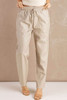 Apricot Casual Drawstring Waist Cargo Pants